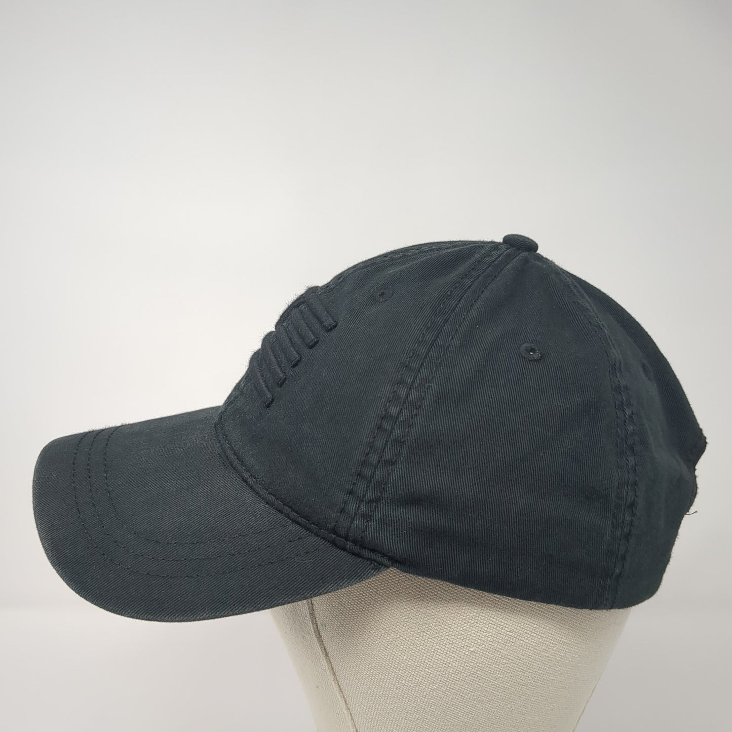 77 Flag Slideback Baseball Cap Black OS Adjustable Patriotic American Eagle