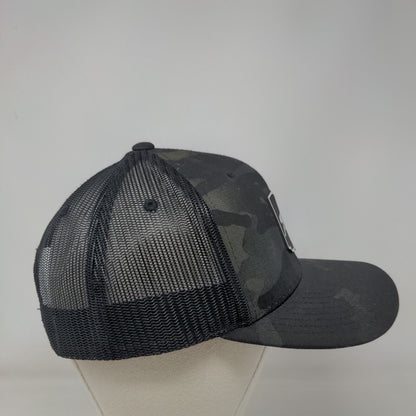 Cannon Snapback Mesh Back Trucker Hat Camo One Size Branded Bills