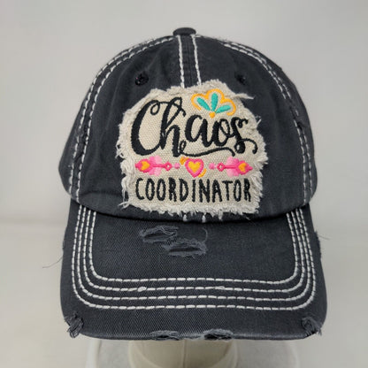 Chaos Coordinator Strapback Hat Gray One Size 6 Panel Adjustable