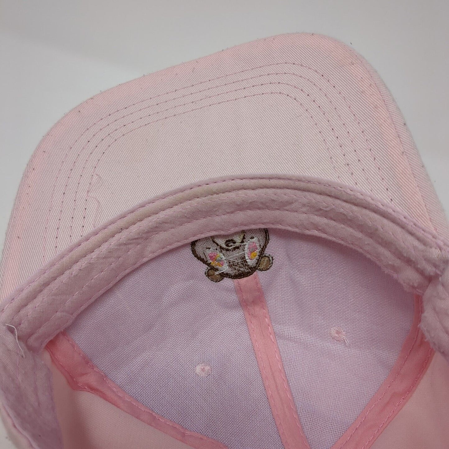 Kanye West Bear Slideback Hat Pink One Size Adjustable Embroidered