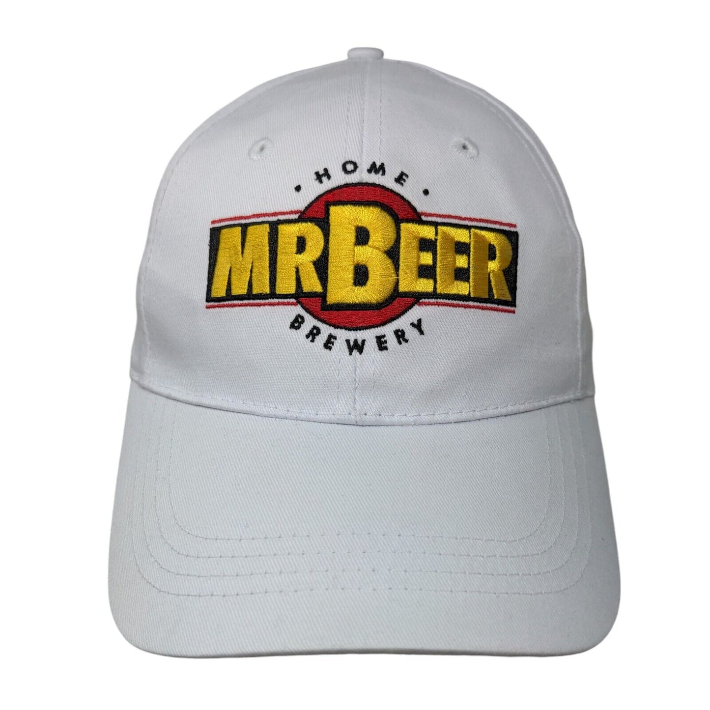 Mr. Beer Home Brewery Strapback Hat White One Size Embroidered 6 Panel