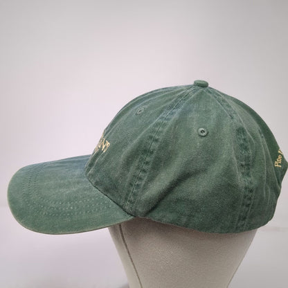 Harvard Square Baseball Cap Green One Size Newman's Own Fine Foods Leather Strap