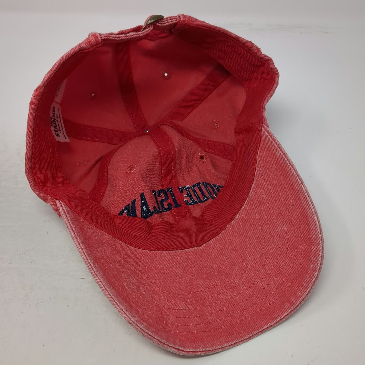 Stadium Graphics Rhode Island Red Baseball Cap One Size Blue Slideback Strap Hat