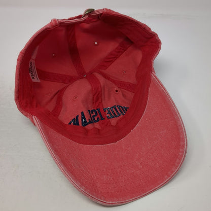 Stadium Graphics Rhode Island Red Baseball Cap One Size Blue Slideback Strap Hat