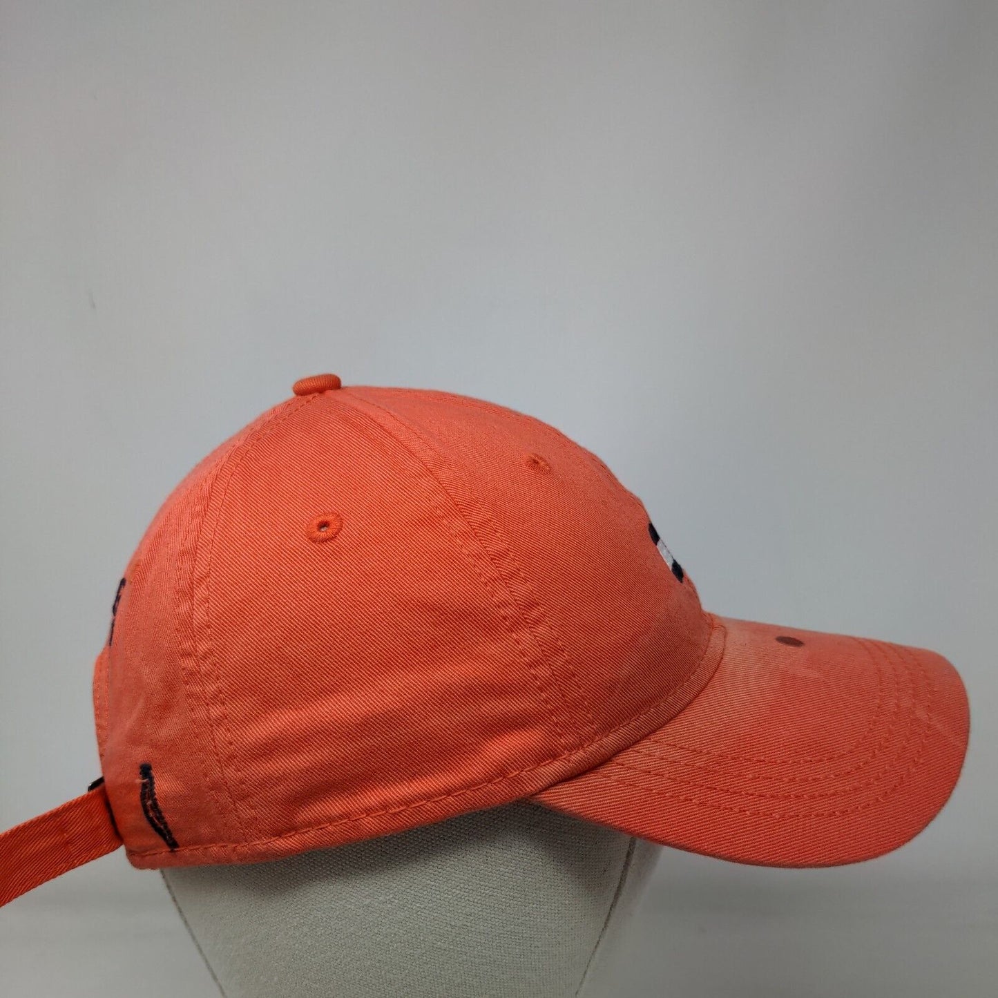 Tommy Hilfiger Slideback Hat Orange One Size Adjustable Embroidered 6 Panel