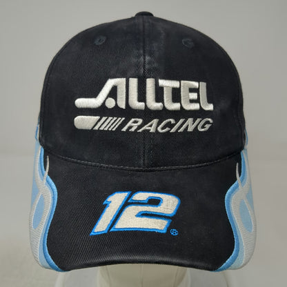 Alltel Racing 12 Ryan Newman Black Baseball Cap One Size Checkered Flag Hat