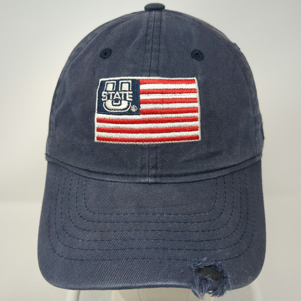 Zephyr Utah State University US Flag Blue One Size Baseball Cap Hat Adjustable