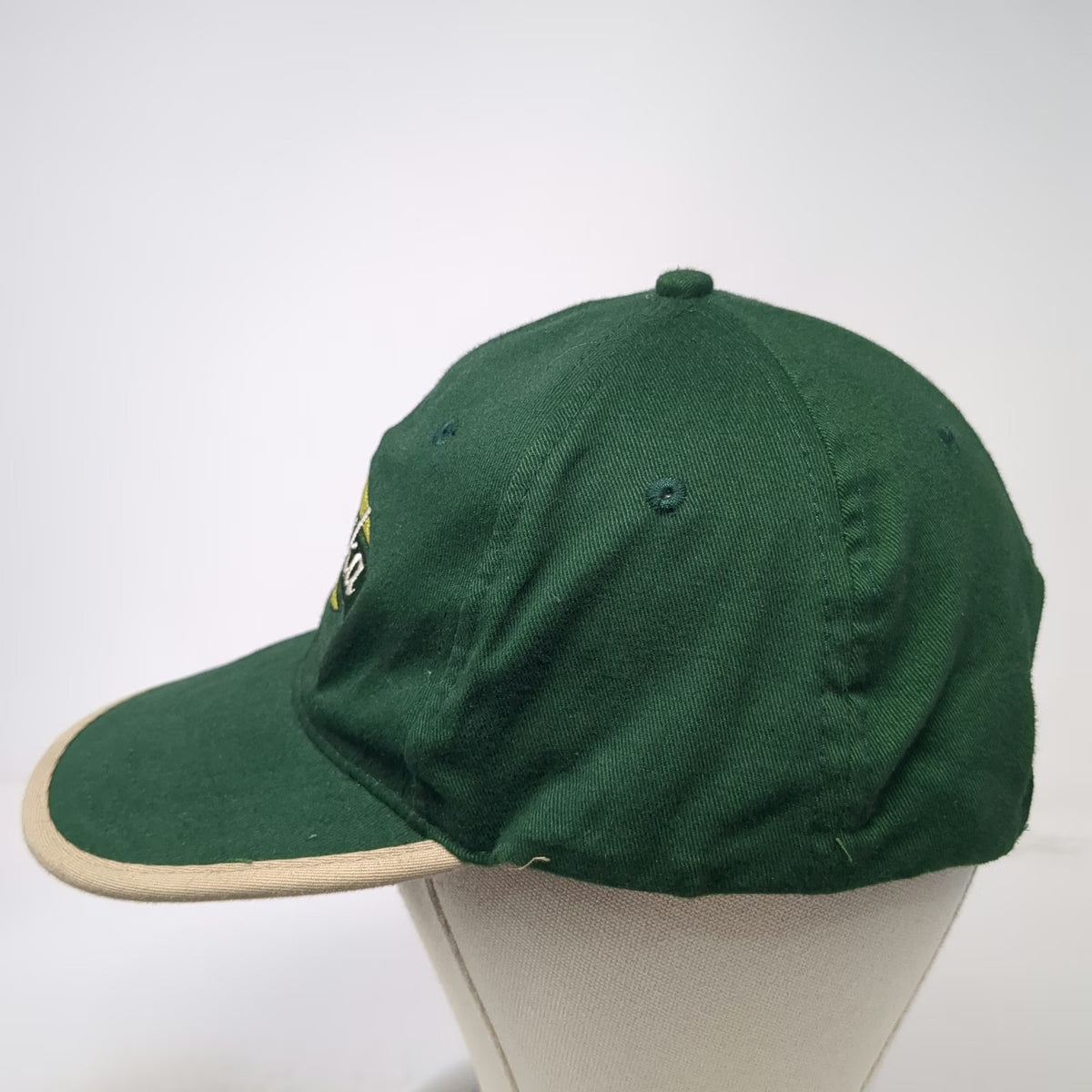 K-Products Alaska Baseball Cap Green One Size Slideback Contrast Brim Piping Hat