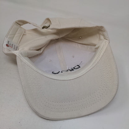 DIMO Slideback Hat Cream OSFM Embroidered Adjustable Quake City Caps