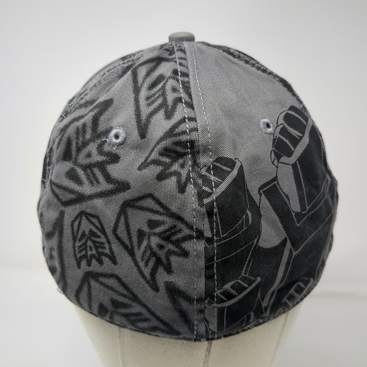 Transformers Decepticon Baseball Cap Gray One Size Purple All Over Print Hat