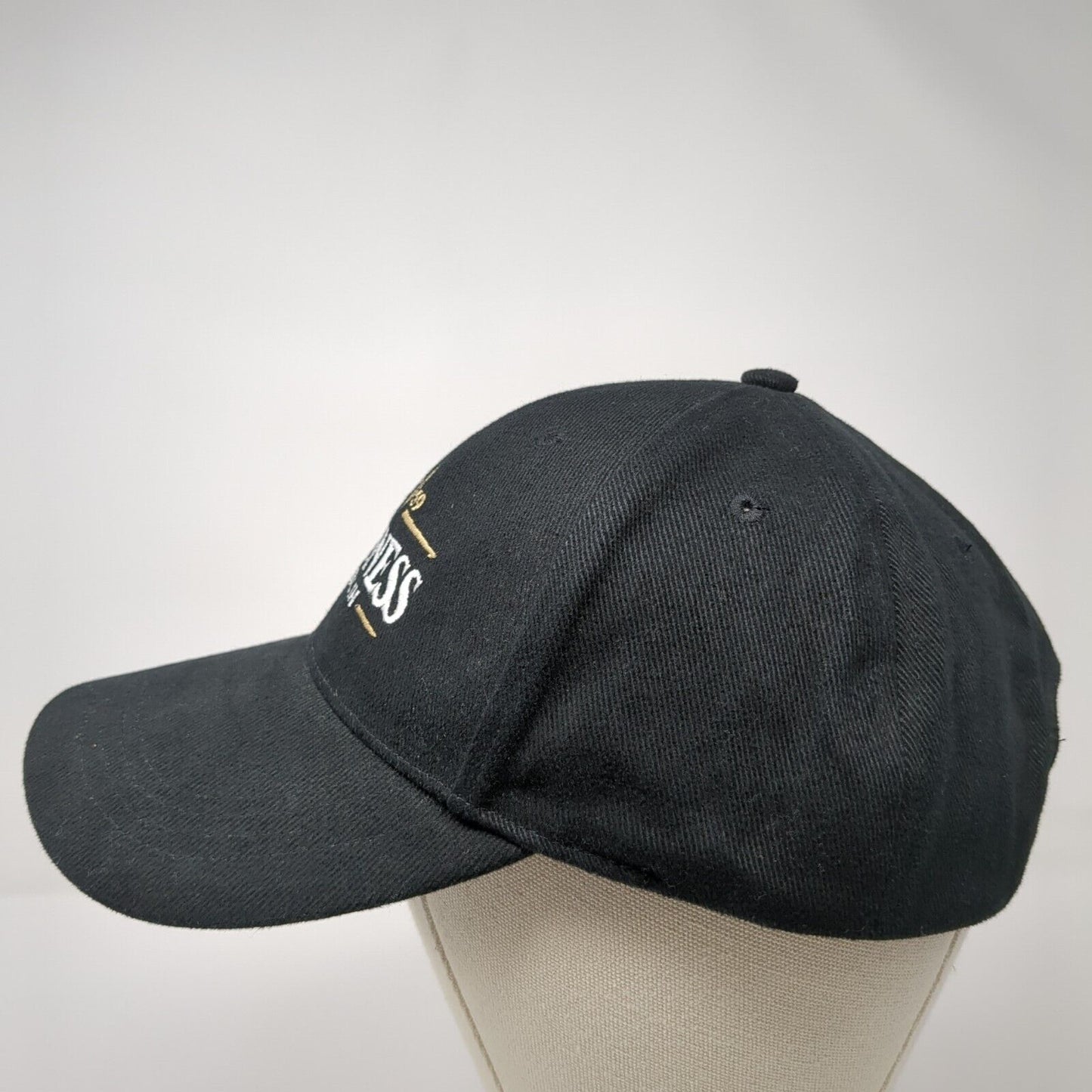 Guinness Dublin Slideback Hat Black 59cm Adjustable Embroidered 6 Panel