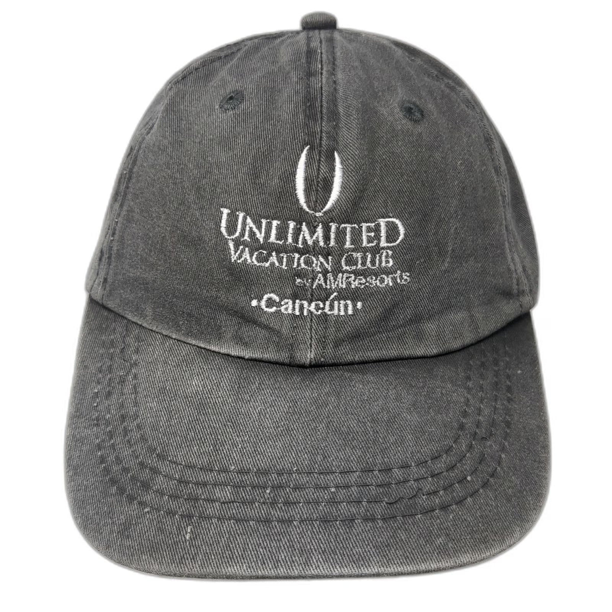 Caribbean Side Unlimited Vacation Club Cancun Gray One Size Baseball Cap Hat