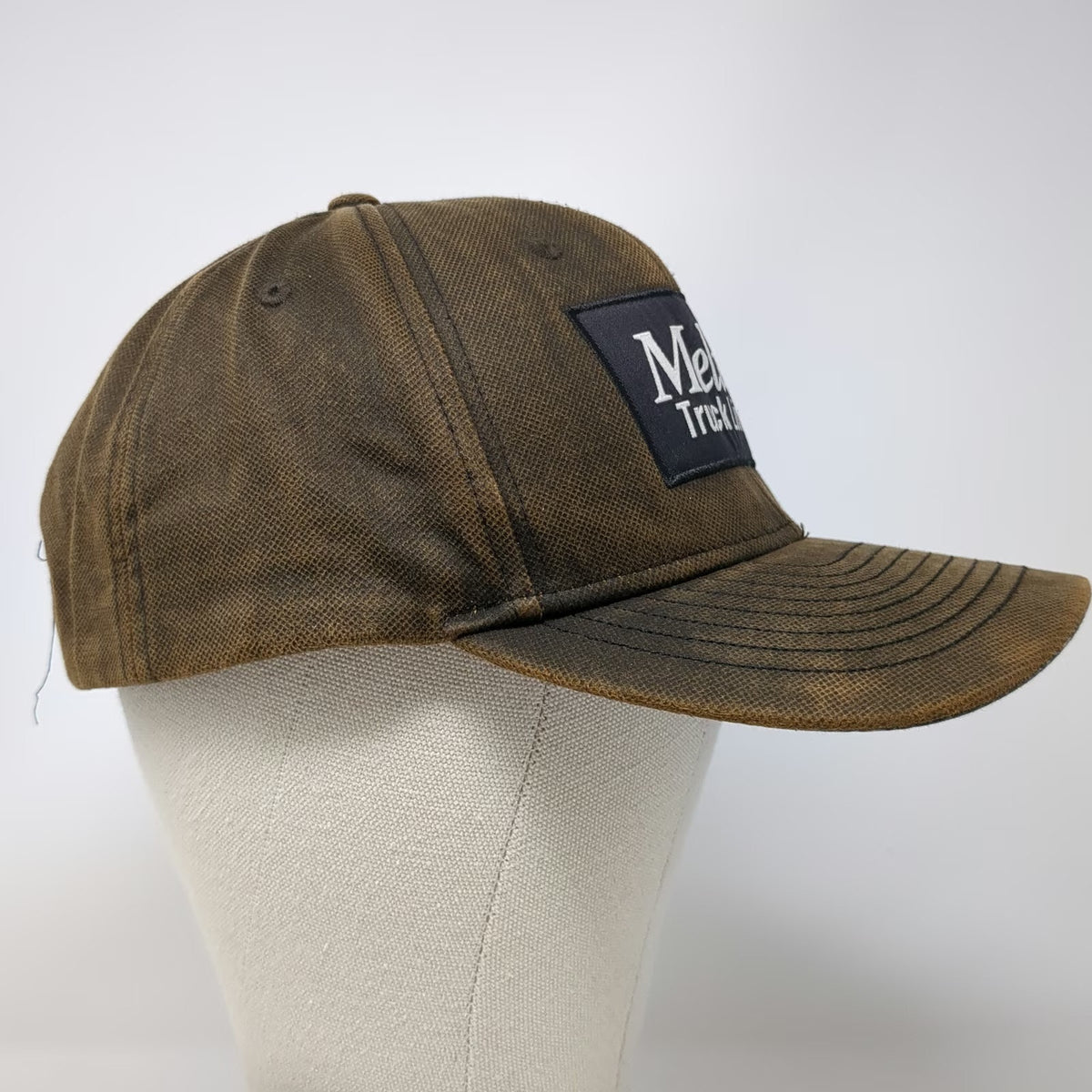 MAX Baseball Cap Brown One Size Snapback Melton Truck Lines USA Flag Camo Hat