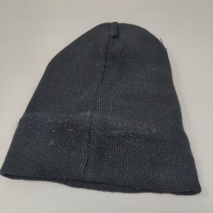 Stone Cold SCU University Beanie Hat Black OSFM Knitted Stretch Embroidered WWE