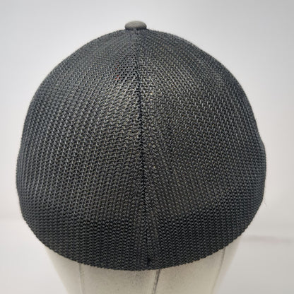 Columbia Baseball Cap Gray One Size Pine Tree Flag Patch Mesh Flexfit Hat