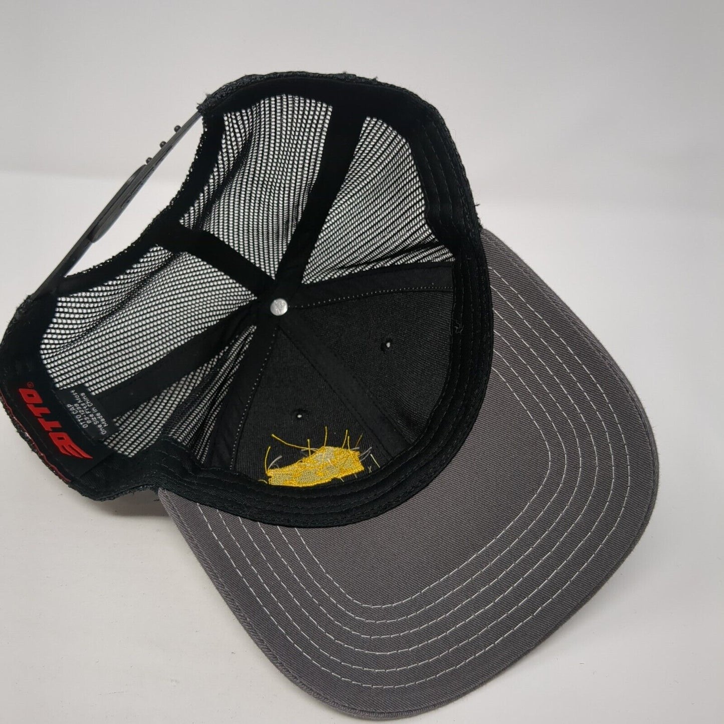 Cheese Boy Snapback Mesh Back Trucker Hat Black One Size 6 Panel Otto