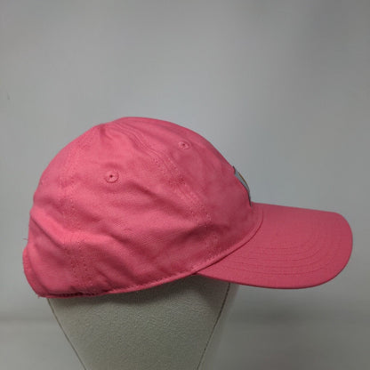 Carhartt Child Strapback Hat Pink OSFM Adjustable Vented Holes 6 Panel Cotton