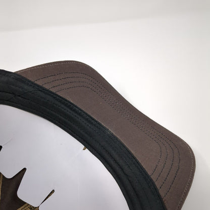 Kryptek PVC Patch Flag Strapback Hat Brown OS Adjustable Embroidered Patriotic