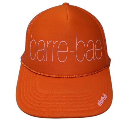 Neighborhood Laguna Trucker Hat Orange One Size Barre-Bae Mesh Snapback nbrhd