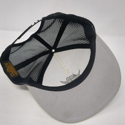 You Ain't No Cowboy Snapback Mesh Back Trucker Hat Gray One Size Yupoong