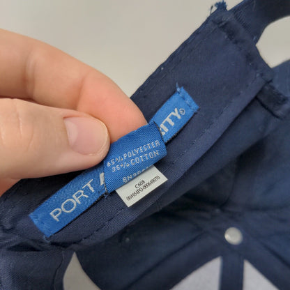 Lake Nona Slideback Hat Blue One Size Port Authority Adjustable Embroidered