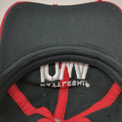 Battleship Iowa Baseball Cap Black OSFM Distressed Brim Stars Embroidered Hat