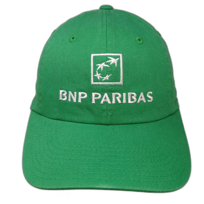 American Needle Baseball Cap Green One Size BNP Paribas Tennis Hat Slideback