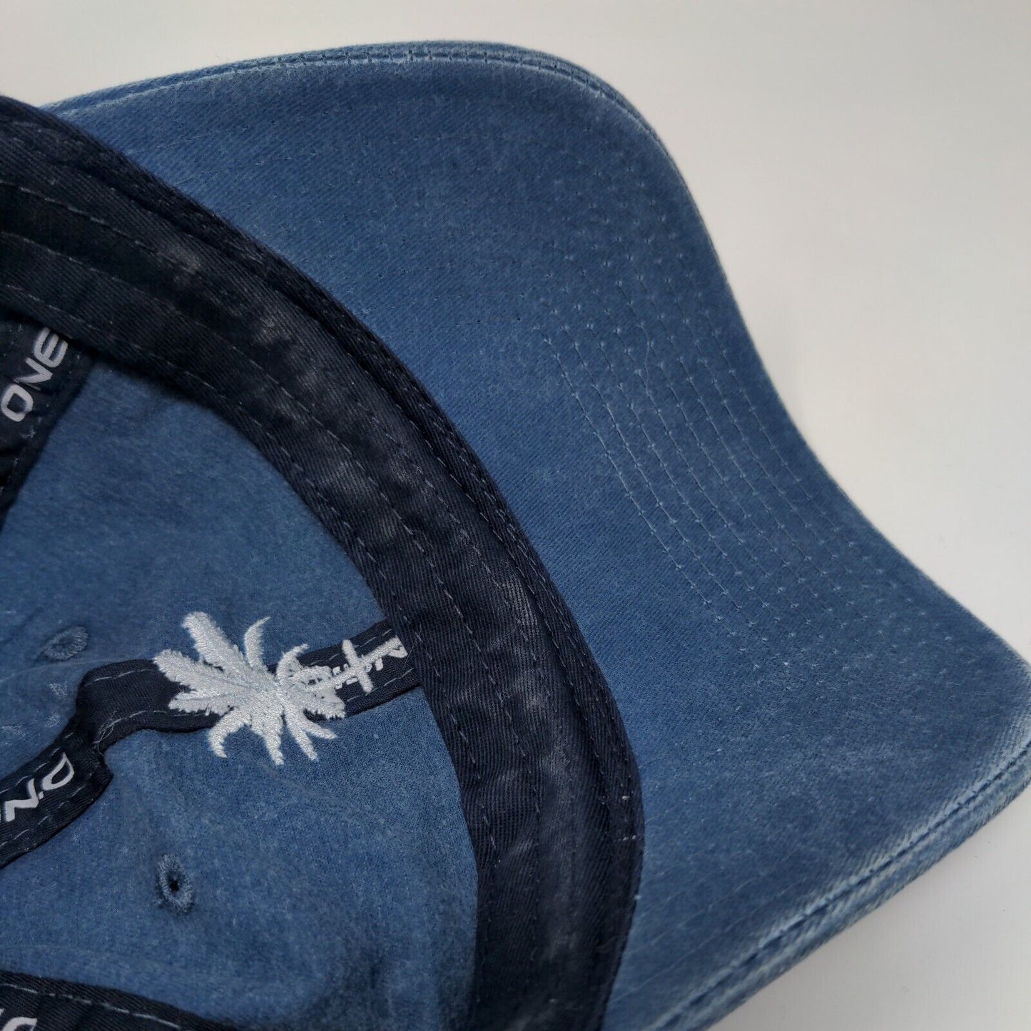 Anchor Palm Tree Slideback Hat Blue One Size Embroidered Adjustable O'Neill