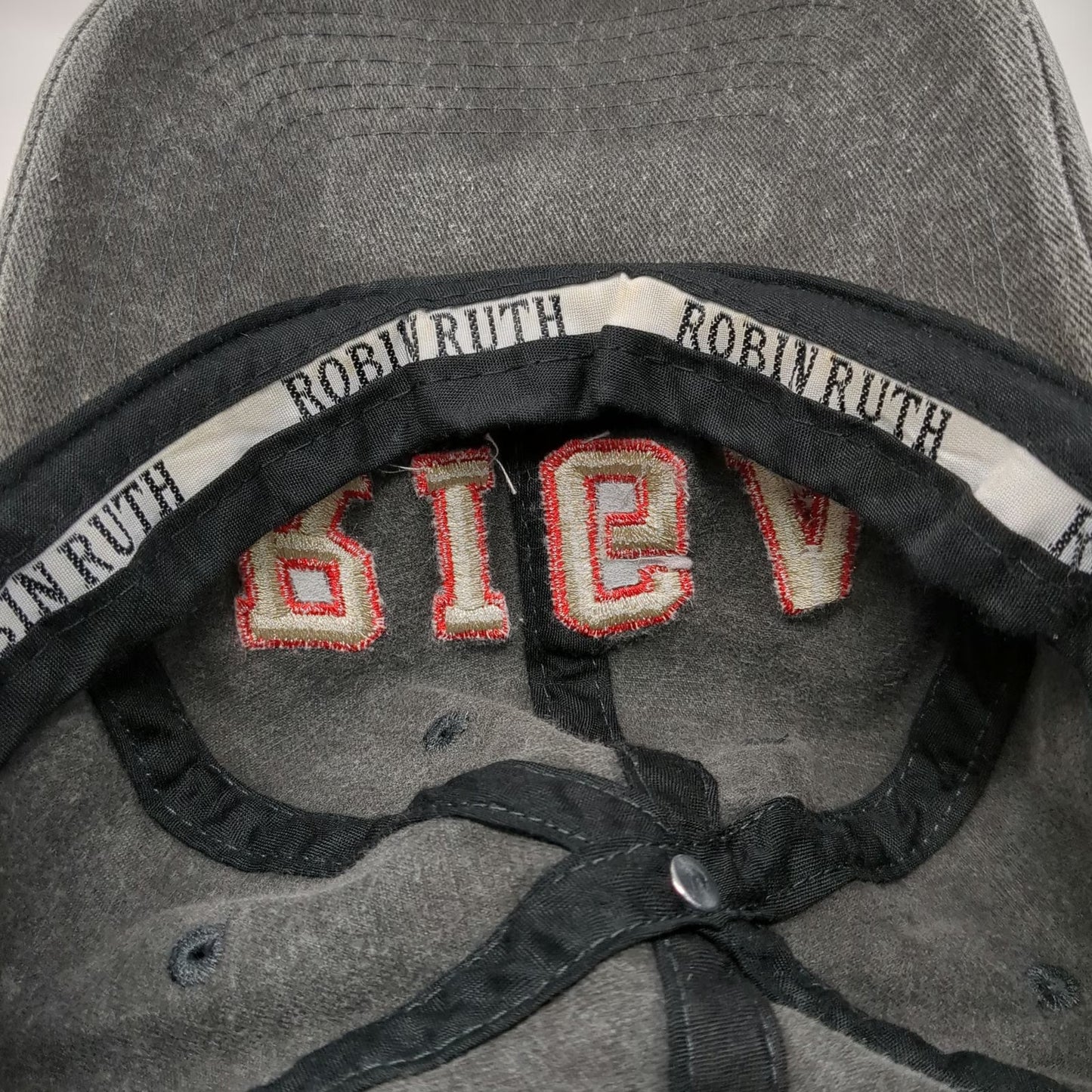 Robin Ruth Baseball Cap Gray OSFM Riga Latvia Souvenir Travel Hat Cotton Logo