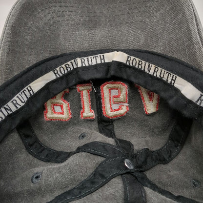 Robin Ruth Baseball Cap Gray OSFM Riga Latvia Souvenir Travel Hat Cotton Logo