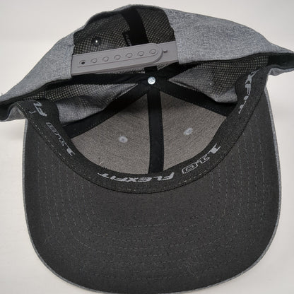 Simplot Spell Out Snapback Hat Gray One Size Flexfit 110 Port Authority
