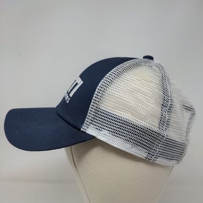 Yeti Coolers Men's Snapback Mesh Back Hat Blue White Embroidered Logo