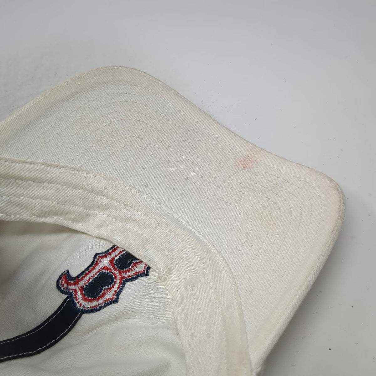 '47 MLB Boston Red Sox Baseball Cap White One Size Slideback Embroidered Hat