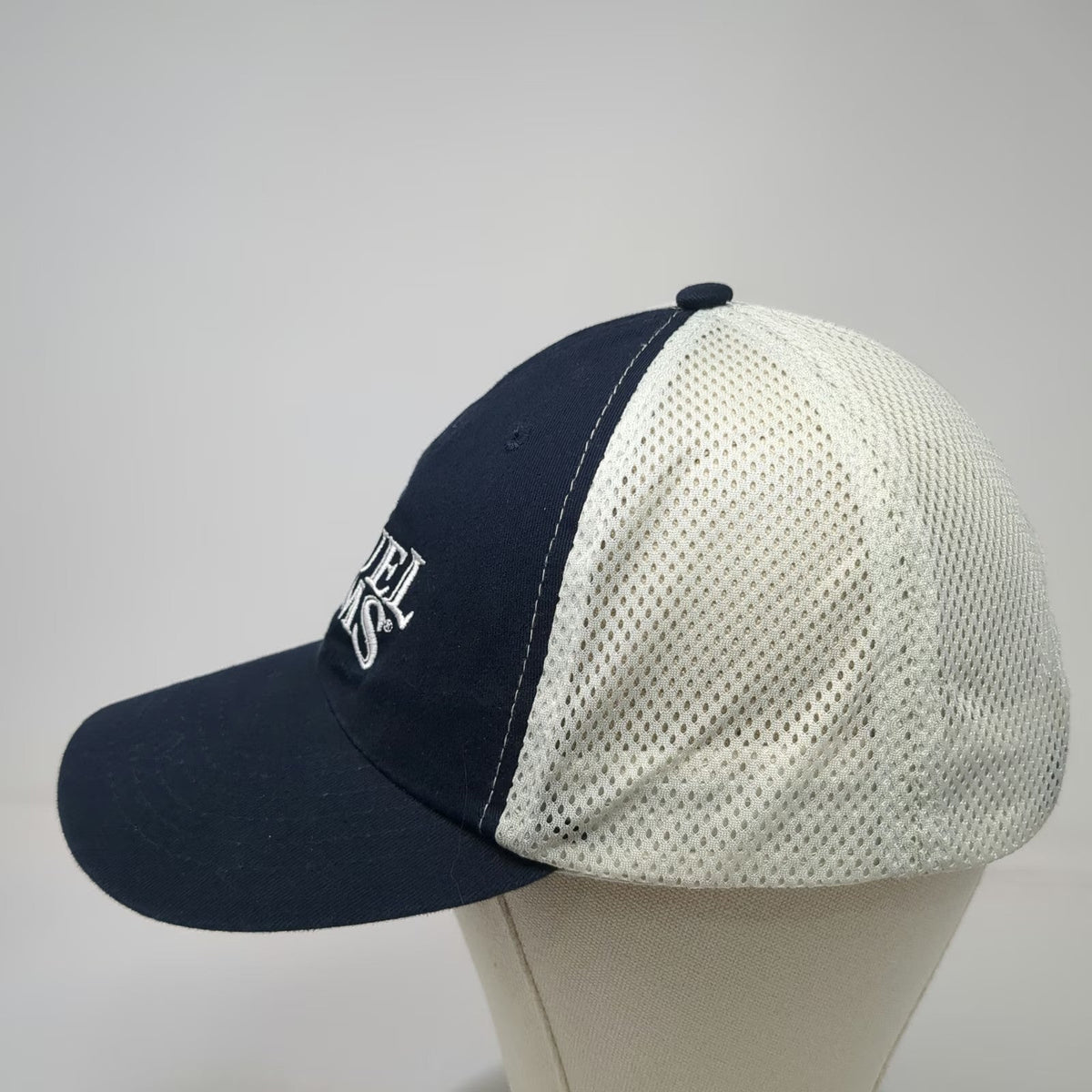 Samuel Adams Blue Baseball Cap One Size Mesh Beer Logo Strapback Hat Boston Brew
