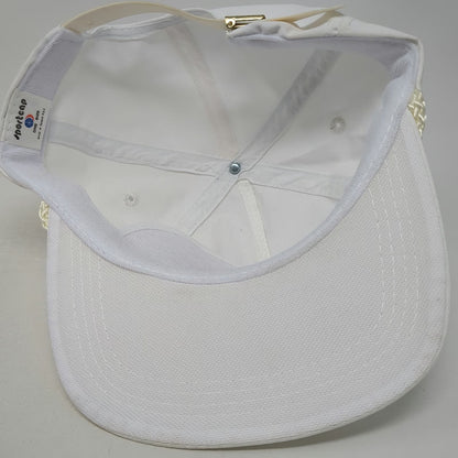 Sportcap Whirljet White 5 Panel One Size Rope Strapback Hat Spray Nozzle Logo
