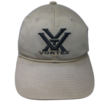 Vortex Trucker Hat Gray One Size Mesh Back Snapback Logo Hunting Shooting Gear