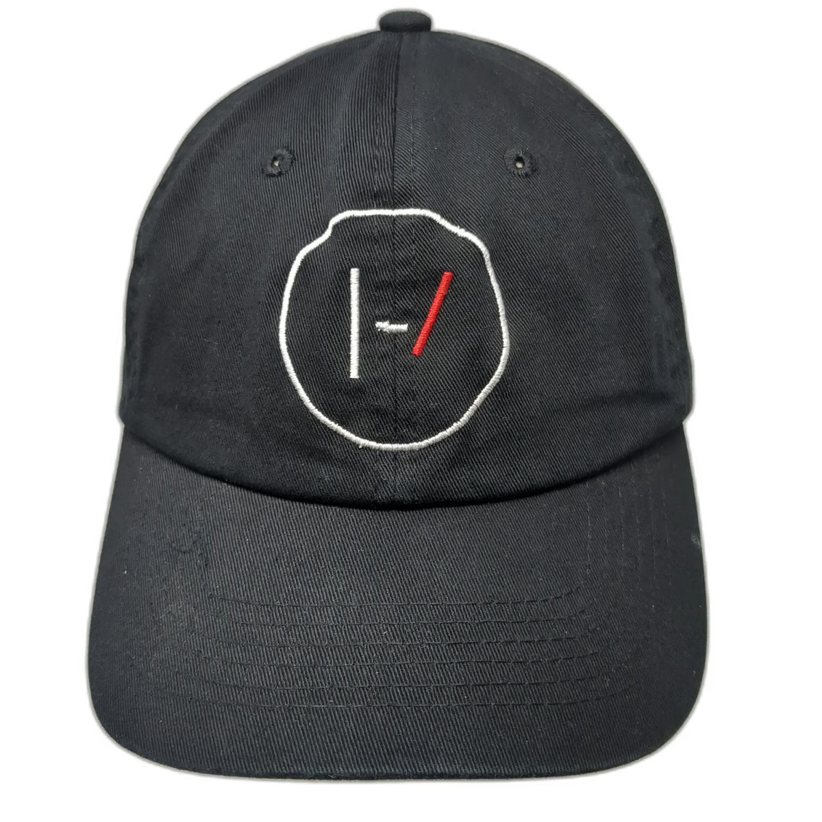 Twenty One Pilots Baseball Cap Black OS Band Logo Embroidered Slideback Hat