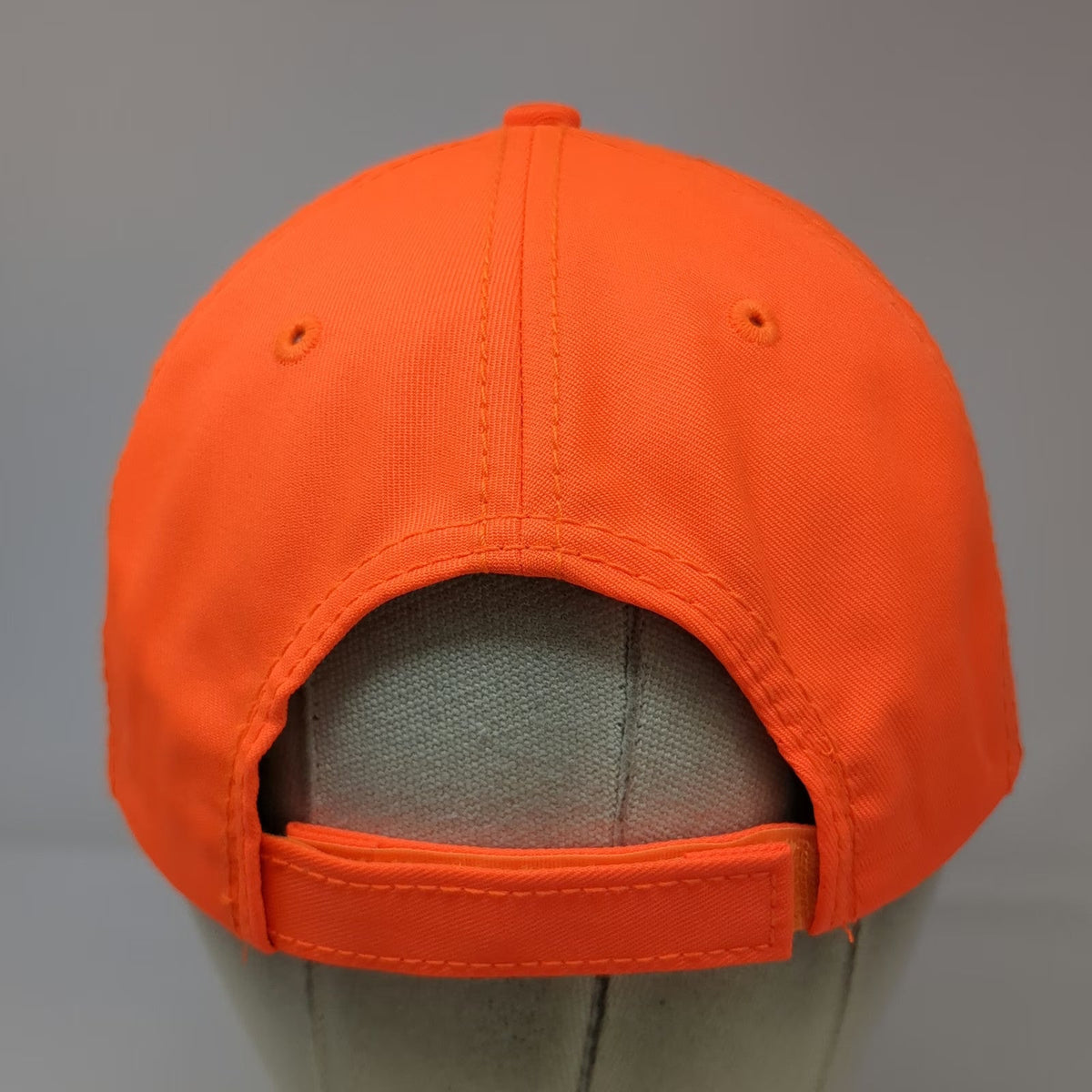 Caterpillar CAT Baseball Cap Orange One Size Tonal Logo Strapback Green Brim Hat