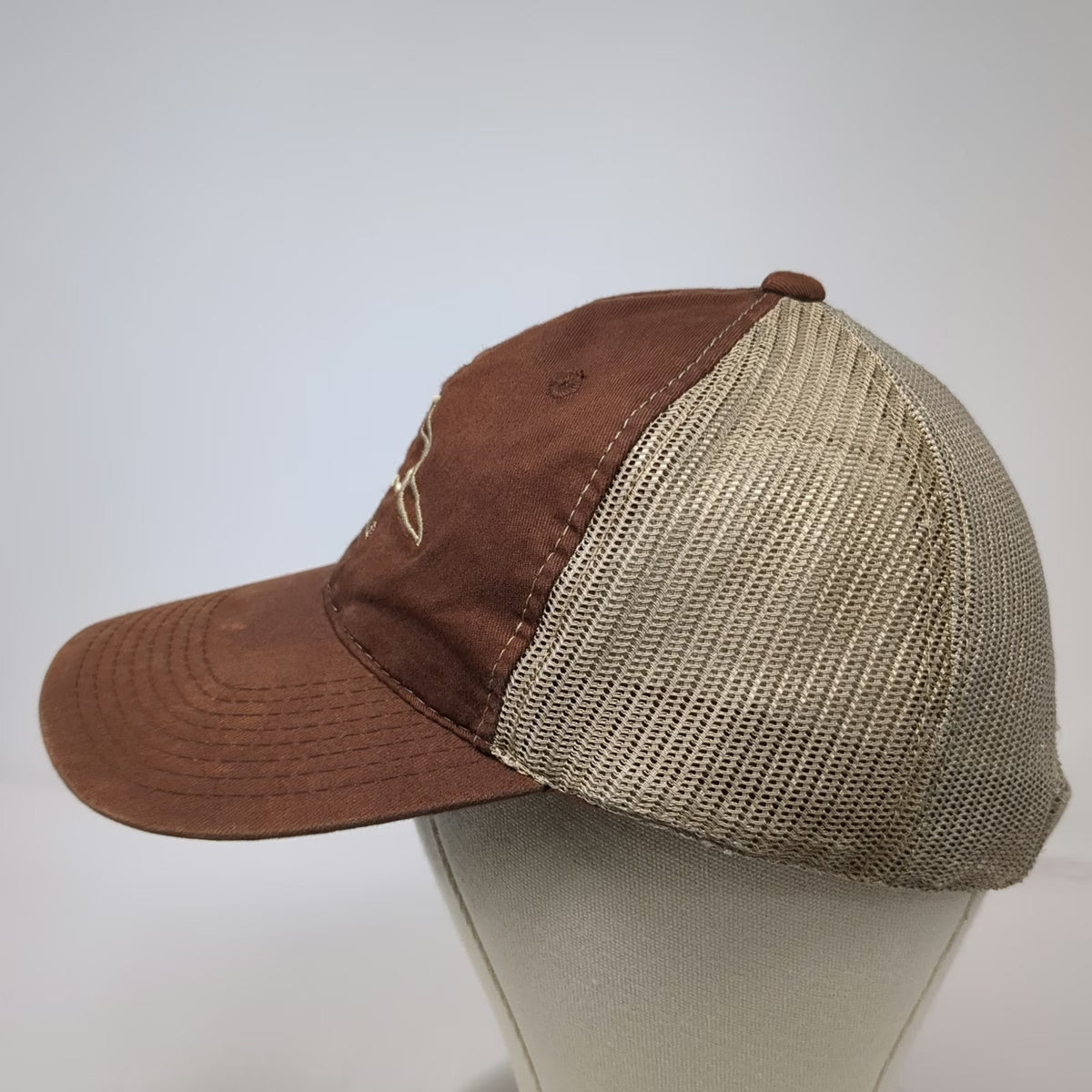 Outdoor Cap Baseball Cap Brown One Size Ducks Unlimited Logo Mesh Back Hat