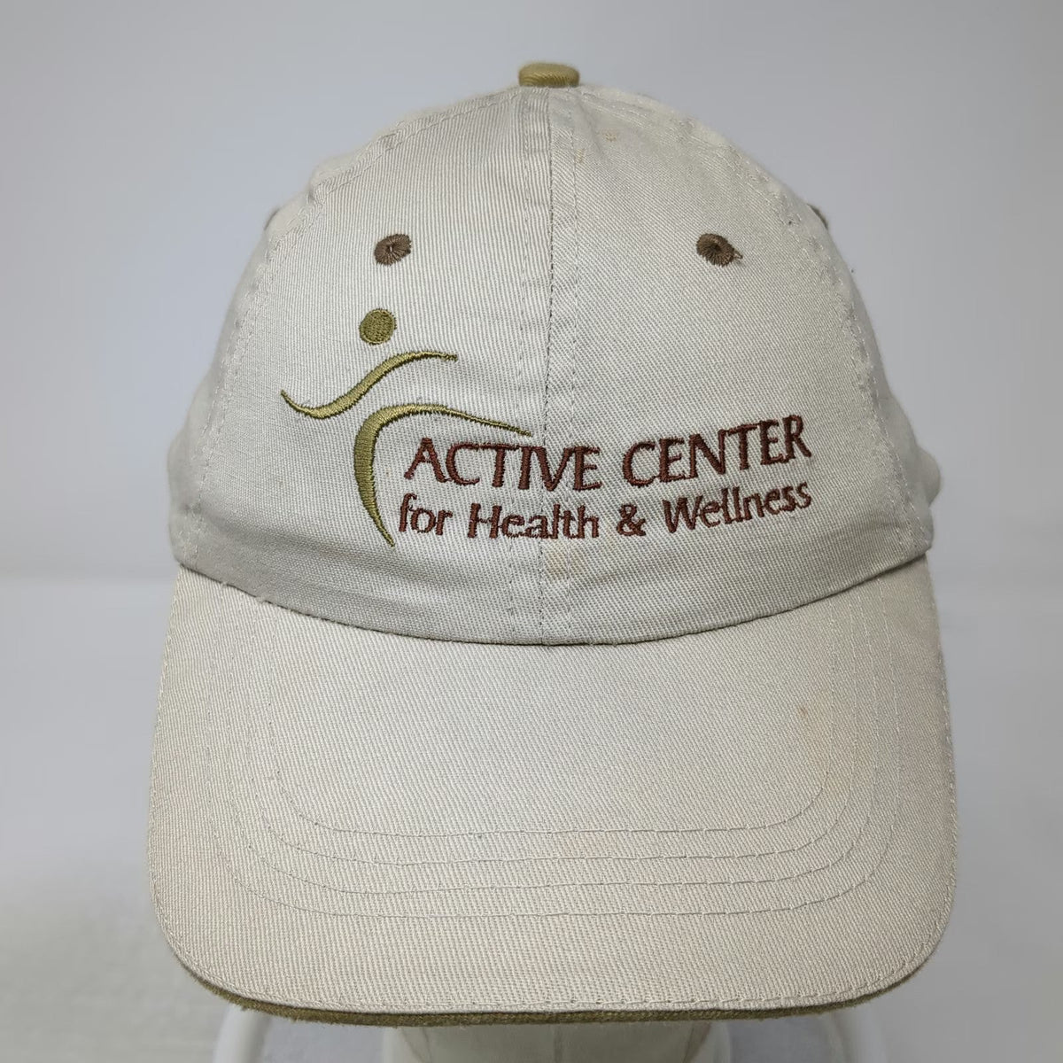 Hit Wear Baseball Cap Beige One Size Strapback Active Center Health Wellness Hat