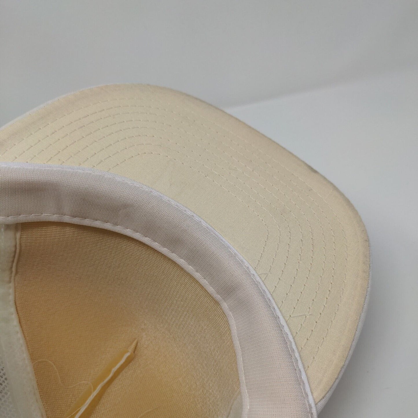 Raging Waters Snapback Trucker Hat White OSFA Adjustable Mesh Back Sportcap