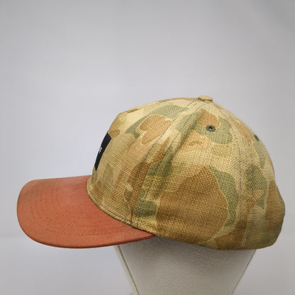 HUF Snapback Hat Camouflage One Size Adjustable Embroidered 6 Panel