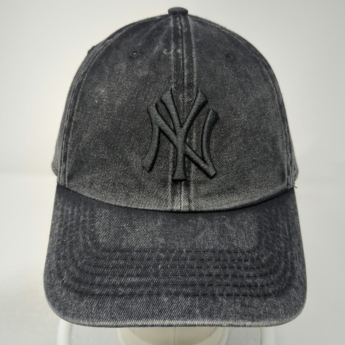 '47 MLB New York Yankees Baseball Cap Black OSFM Washed Cotton Adjustable Hat