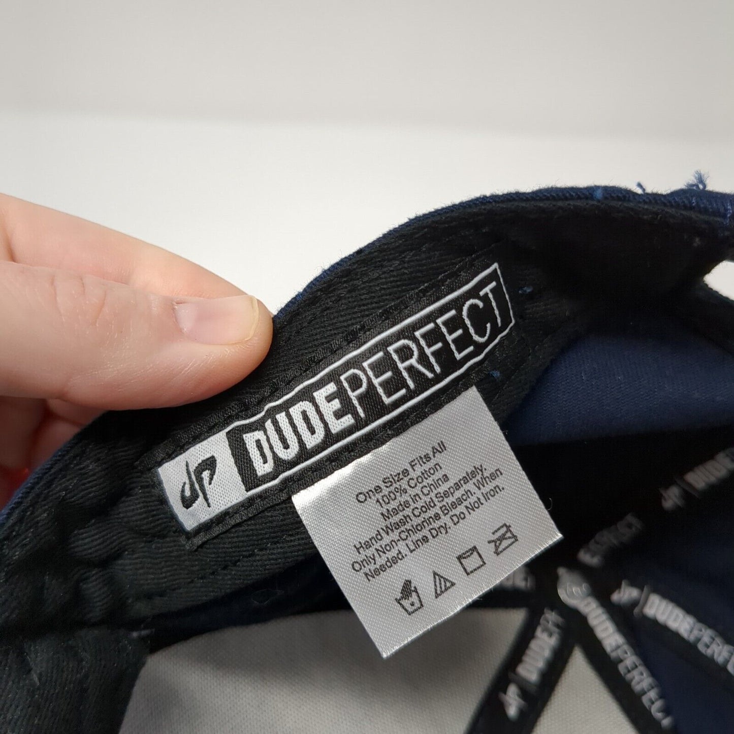 Dude Perfect Snapback Hat Blue One Size Adjustable Panda Monium Tour
