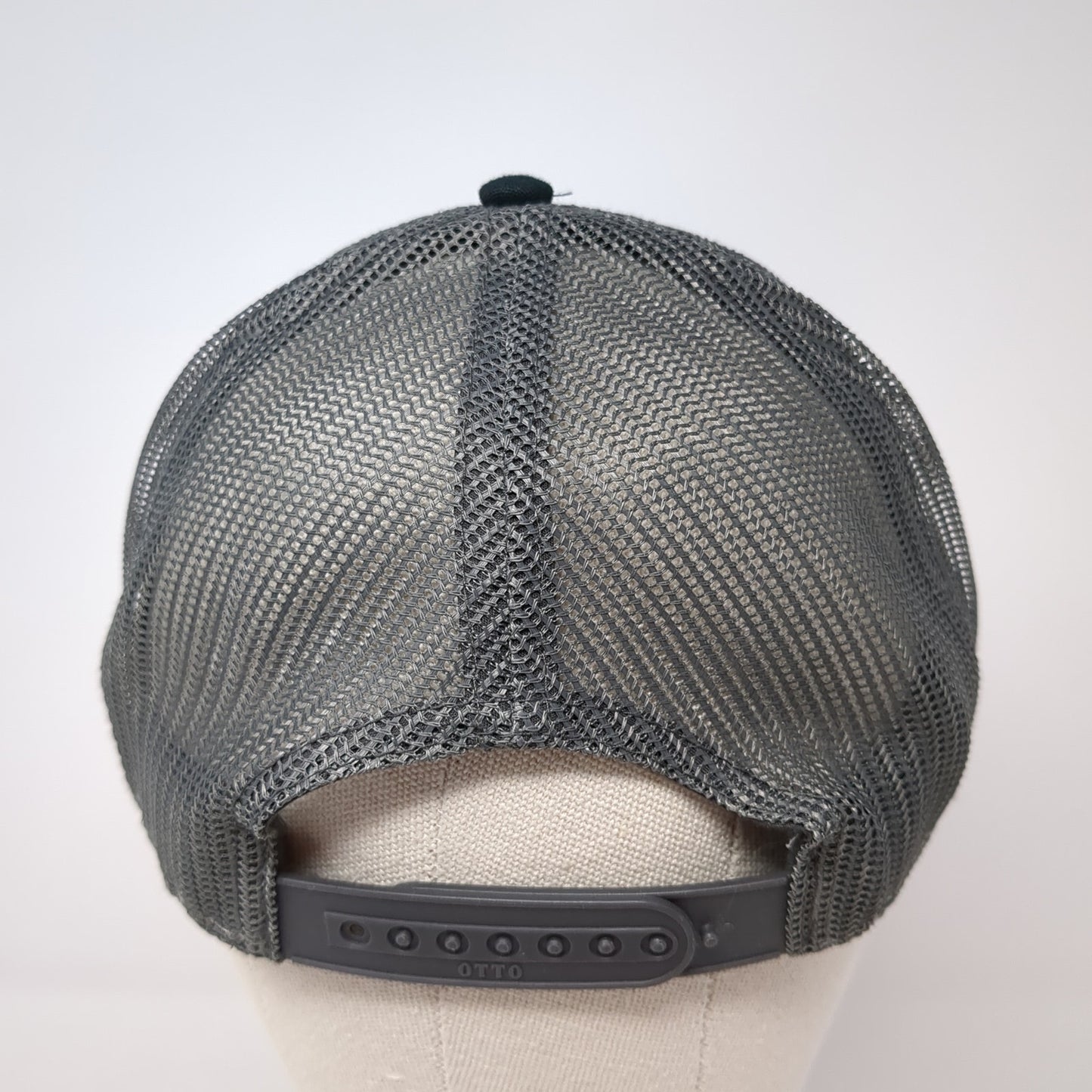 Chi Alpha Snapback Trucker Hat Black One Size Adjustable Mesh Back Otto