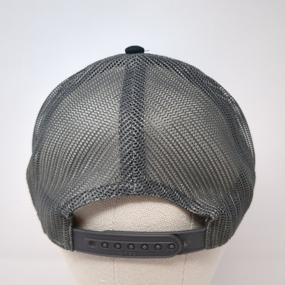 Chi Alpha Snapback Trucker Hat Black One Size Adjustable Mesh Back Otto