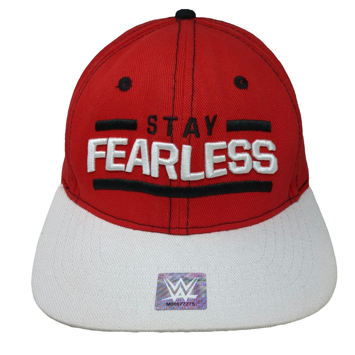 WWE Authentic Snapback Red One Size Stay Fearless Bella Twins Hat Flat Brim