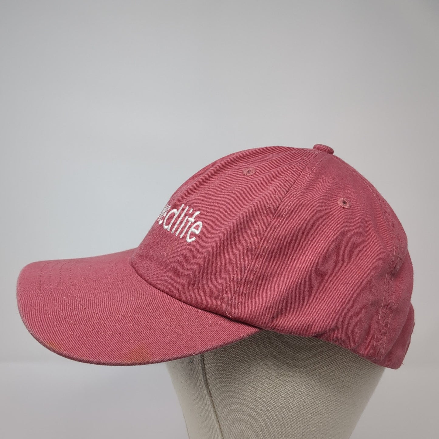 Swedlife Slideback Baseball Cap Red One Size Adjustable Embroidered 6 Panel