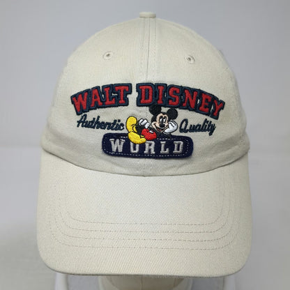Disney Parks Baseball Cap Beige One Size Mickey Mouse Since 1971 Slideback Hat