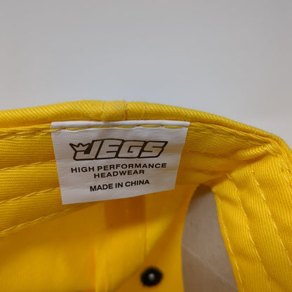 Jegs High Performance Strapback Hat Yellow OSFA Embroidered Colorblock